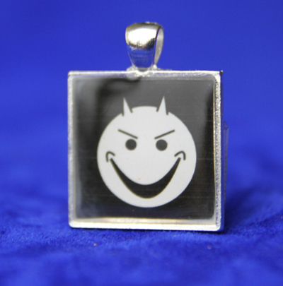 evil smile keychain pendant